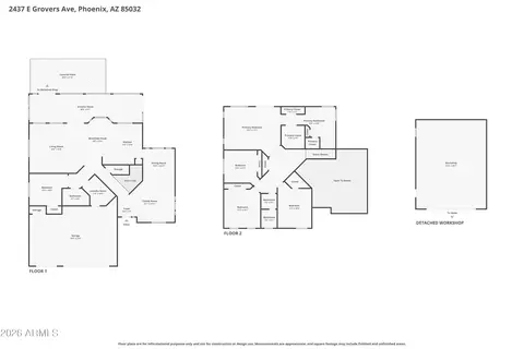 Floorplan - 2437 E Grovers Ave, Phoenix, AZ 85032 photo 1 of 3