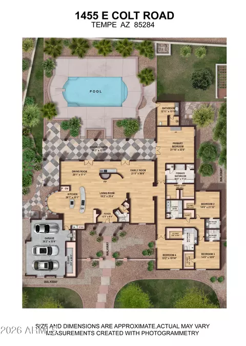 Floorplan - 1455 E Colt Rd, Tempe, AZ 85284 photo 2 of 4