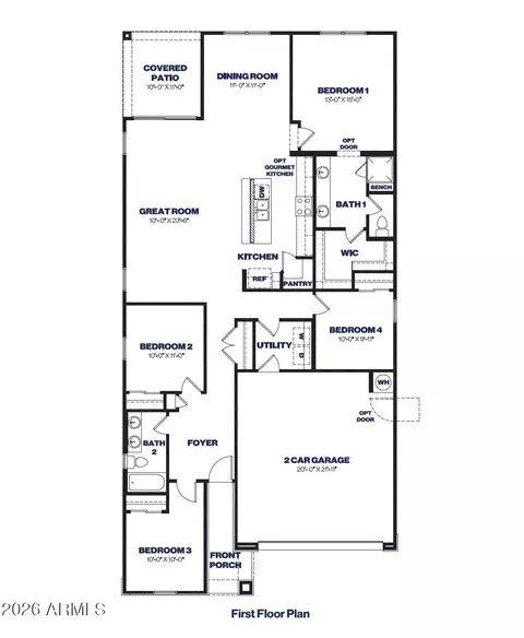 Floorplan - 25111 N 27th Way, Phoenix, AZ 85024 photo 1 of 1