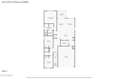 Floorplan - 4121 S 67th Dr, Phoenix, AZ 85043 photo 1 of 1