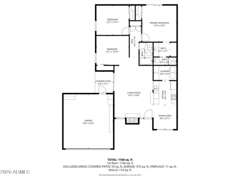 Floorplan - 628 E Boca Raton Rd, Phoenix, AZ 85022 photo 1 of 2