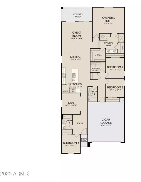 Floorplan - 11247 E Unger Ave, Mesa, AZ 85212 photo 1 of 2