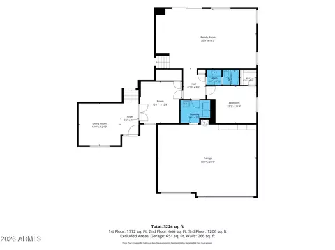 Floorplan - 66 E Julian Dr, Gilbert, AZ 85295 photo 1 of 8