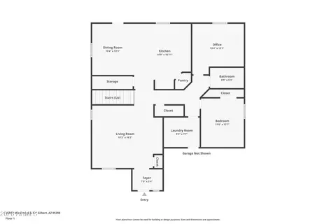 Floorplan - 3009 E Meadowview Dr, Gilbert, AZ 85298 photo 1 of 1