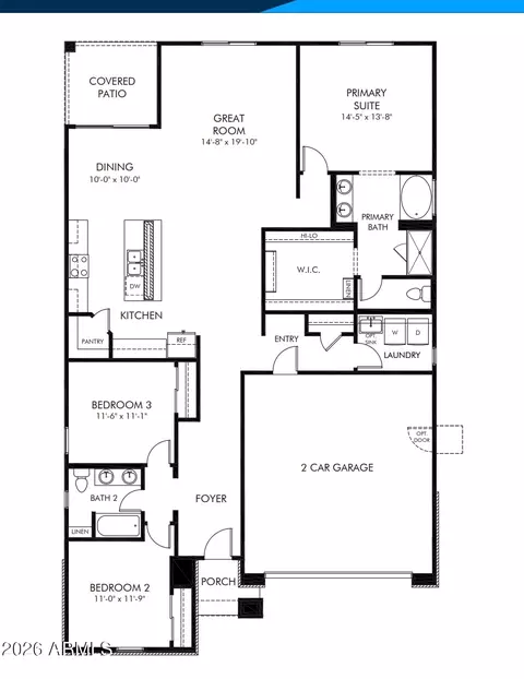 Floorplan - 292 W Flatiron Trl, Apache Junction, AZ 85120 photo 1 of 1