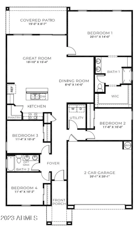 Floorplan - 3005 W Simone Ave, Apache Junction, AZ 85120 photo 1 of 1