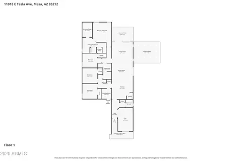 Floorplan - 11018 E Tesla Ave, Mesa, AZ 85212 photo 1 of 1