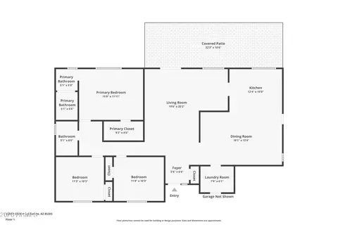 Floorplan - 1358 E Chilton Dr, Tempe, AZ 85283 photo 2 of 2