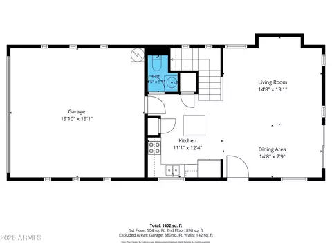 Floorplan - 1322 E Dunbar Dr, Phoenix, AZ 85042 photo 7 of 8