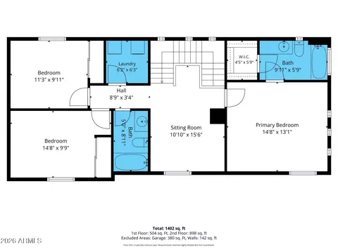Floorplan - 1322 E Dunbar Dr, Phoenix, AZ 85042 photo 3 of 8