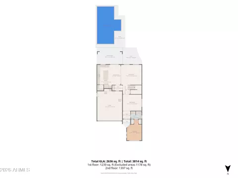 Floorplan - 10213 E Sable Ave, Mesa, AZ 85212 photo 2 of 6