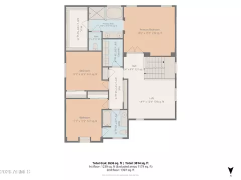 Floorplan - 10213 E Sable Ave, Mesa, AZ 85212 photo 3 of 6