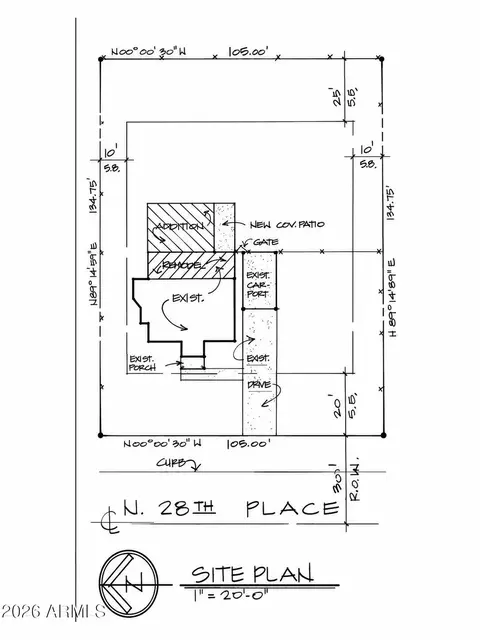 Floorplan - 2639 N 28th Pl, Phoenix, AZ 85008 photo 1 of 1
