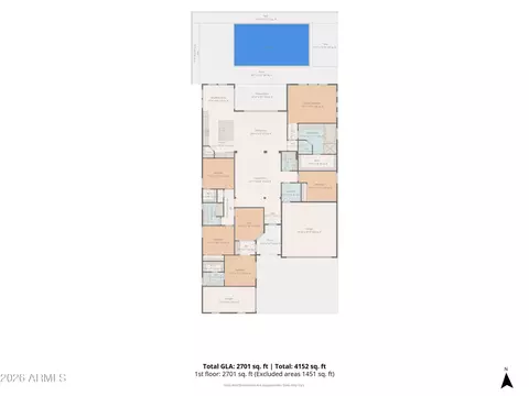 Floorplan - 10740 E Thatcher Ave, Mesa, AZ 85212 photo 2 of 2