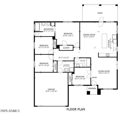 Floorplan - 3761 E Thornton Ave, Gilbert, AZ 85297 photo 1 of 1