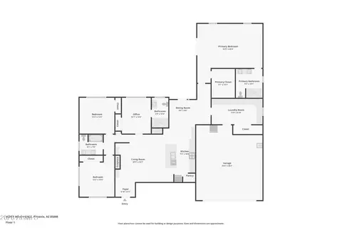 Floorplan - 4628 E Windsor Ave, Phoenix, AZ 85008 photo 1 of 1