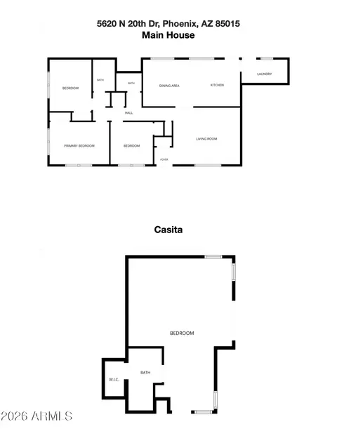 Floorplan - 5620 N 20th Dr, Phoenix, AZ 85015 photo 1 of 2