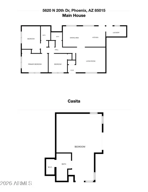 Floorplan - 5620 N 20th Dr, Phoenix, AZ 85015 photo 2 of 2