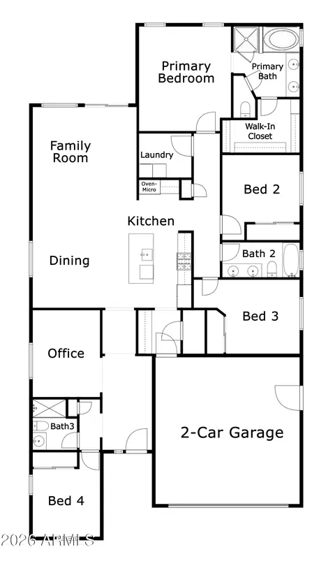 Floorplan - 30923 N 25th Dr, Phoenix, AZ 85085 photo 1 of 1