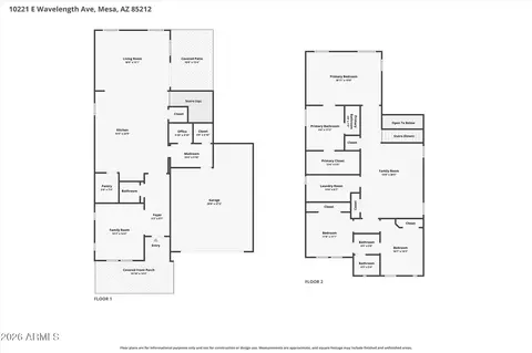 Floorplan - 10221 E Wavelength Ave, Mesa, AZ 85212 photo 1 of 1