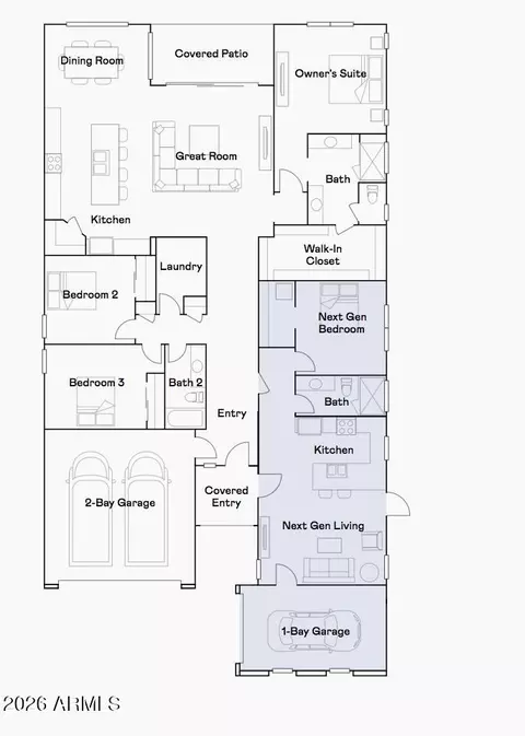 Floorplan - 4319 E Silo Dr, Gilbert, AZ 85296 photo 1 of 1