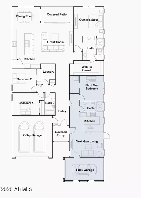 Floorplan - 4319 E Silo Dr, Gilbert, AZ 85296 photo 1 of 2