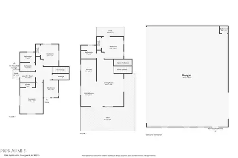 Floorplan - 2266 Spitfire Cir, Overgaard, AZ 85933 photo 2 of 3
