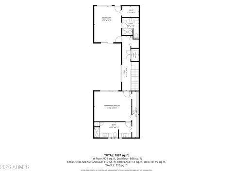 Floorplan - 1902 E Medlock Dr, Phoenix, AZ 85016 photo 2 of 3