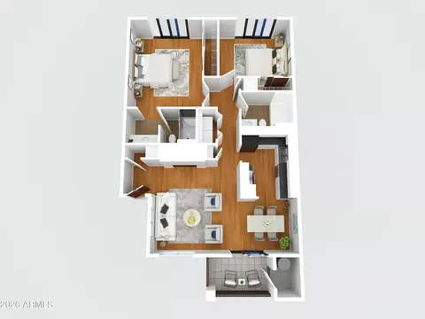 Floorplan - 3102 E Clarendon Ave #206, Phoenix, AZ 85016 photo 2 of 2