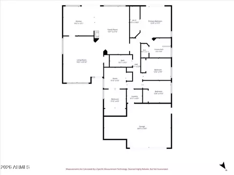 Floorplan - 4307 E Williams Dr, Phoenix, AZ 85050 photo 1 of 1