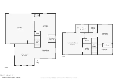 Floorplan - 4228 E Tulsa St, Gilbert, AZ 85295 photo 1 of 2