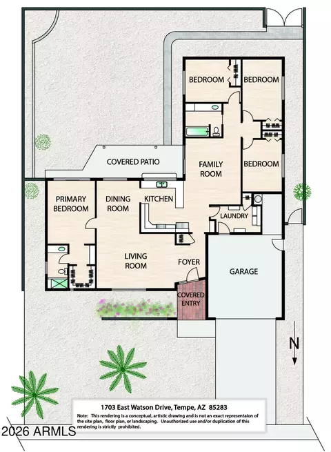 Floorplan - 1703 E Watson Dr, Tempe, AZ 85283 photo 1 of 1