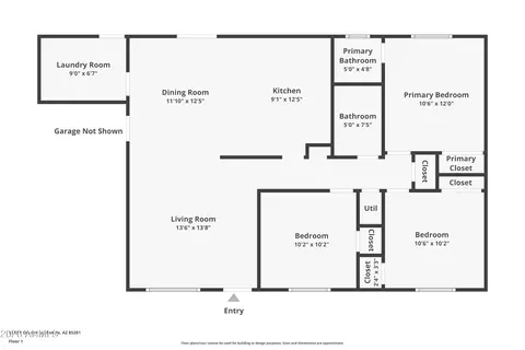 Floorplan - 1318 E Orange St, Tempe, AZ 85281 photo 1 of 1