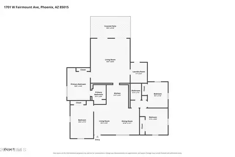 Floorplan - 1701 W Fairmount Ave, Phoenix, AZ 85015 photo 1 of 1