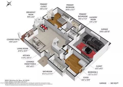 Floorplan - 5830 E Mckellips Rd #70, Mesa, AZ 85215 photo 1 of 2