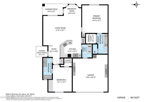 Floorplan - 5830 E Mckellips Rd #70, Mesa, AZ 85215 photo 2 of 2