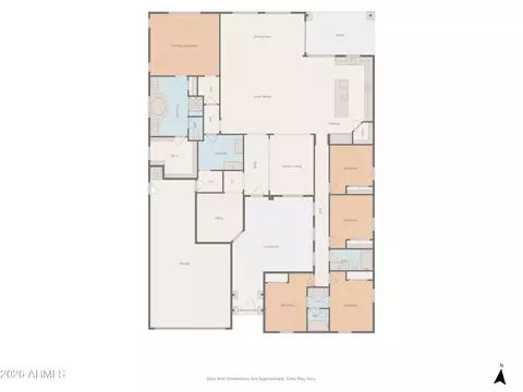 Floorplan - 892 E Hampton Ln, Gilbert, AZ 85295 photo 1 of 2