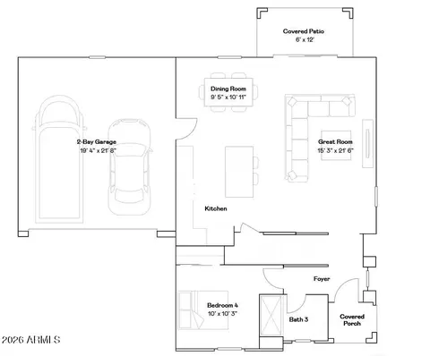 Floorplan - 10268 S Flume Trl, Apache Junction, AZ 85120 photo 1 of 2