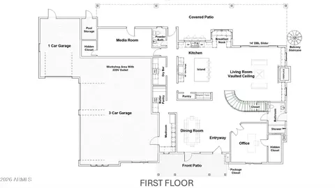 Floorplan - 32 W Linger Ln, Phoenix, AZ 85021 photo 1 of 3