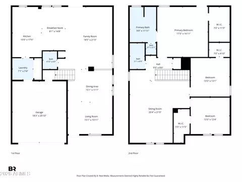 Floorplan - 1832 E Parkside Ln, Phoenix, AZ 85024 photo 2 of 2