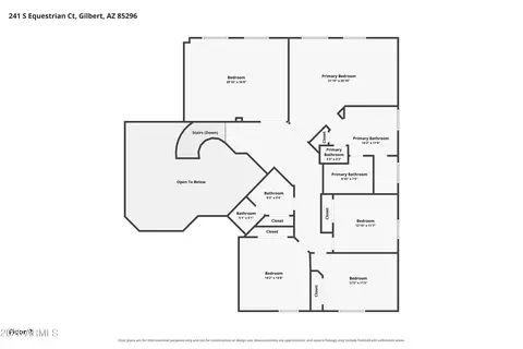 Floorplan - 241 S Equestrian Ct, Gilbert, AZ 85296 photo 2 of 4