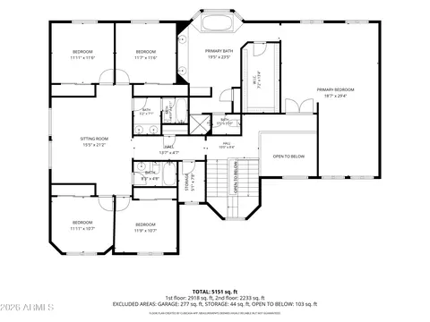 Floorplan - 4615 E Carriage Ct, Gilbert, AZ 85297 photo 3 of 3