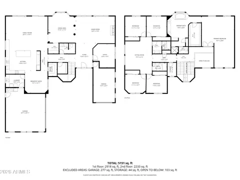 Floorplan - 4615 E Carriage Ct, Gilbert, AZ 85297 photo 1 of 3