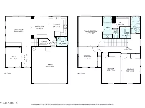 Floorplan - 2545 E Harrison Ct, Gilbert, AZ 85295 photo 1 of 2