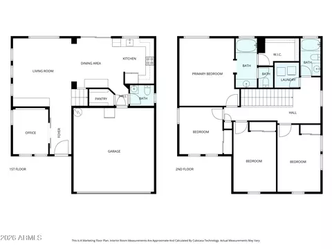 Floorplan - 2545 E Harrison Ct, Gilbert, AZ 85295 photo 2 of 2