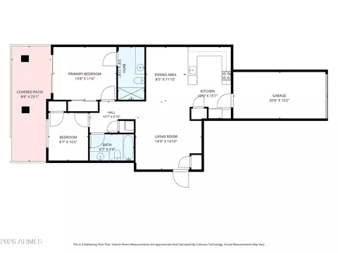 Floorplan - 7820 E Baseline Rd #103, Mesa, AZ 85209 photo 2 of 2