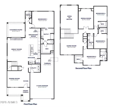 Floorplan - 2713 E Agave Knoll Way, Phoenix, AZ 85024 photo 1 of 1