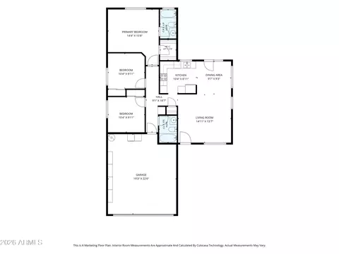 Floorplan - 4948 E Colby St, Mesa, AZ 85205 photo 2 of 2