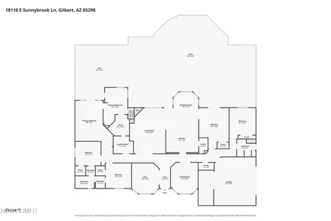 Floorplan - 18110 E Sunnybrook Ln, Gilbert, AZ 85298 photo 1 of 1