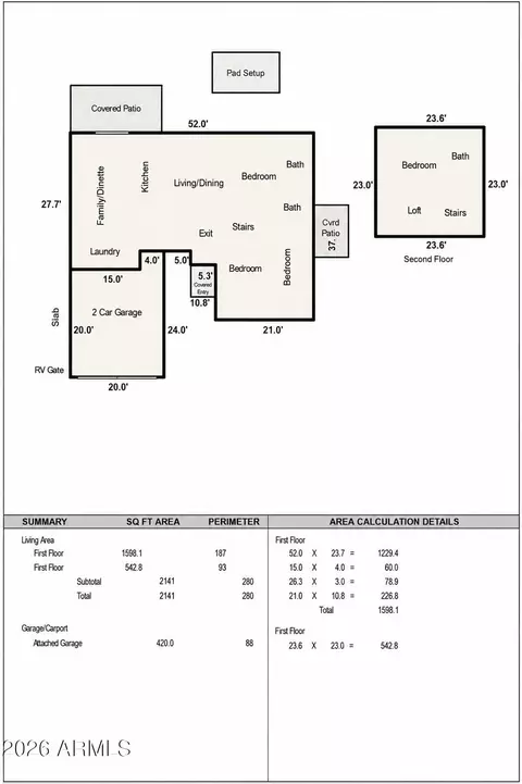 Floorplan - 1664 W Keating Ave, Mesa, AZ 85202 photo 2 of 2
